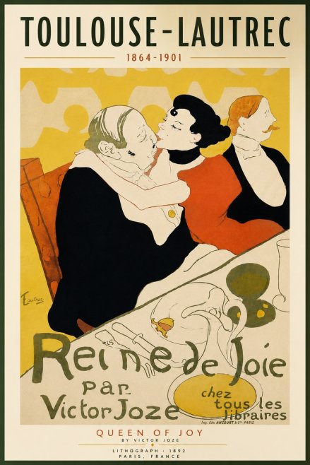 Toulouse-Lautrec Reine De Joie II No4 - Juliste