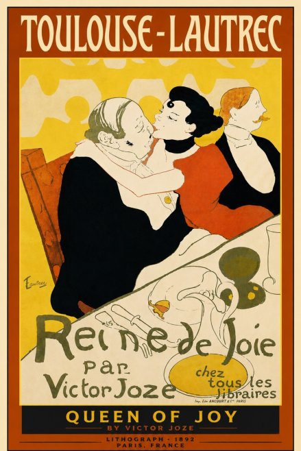 Toulouse-Lautrec Reine De Joie II No6 - Juliste