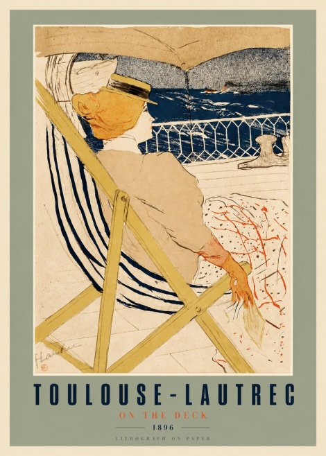 Toulouse-Lautrec On the Deck No3 - Juliste