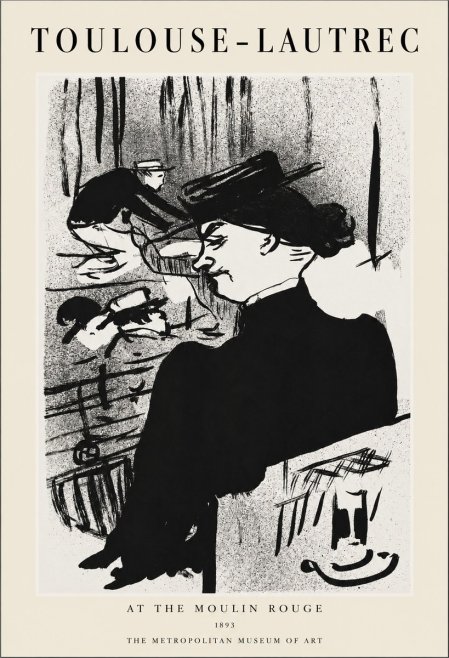 Toulouse-Lautrec At the Moulin Rouge XII No1 - Juliste