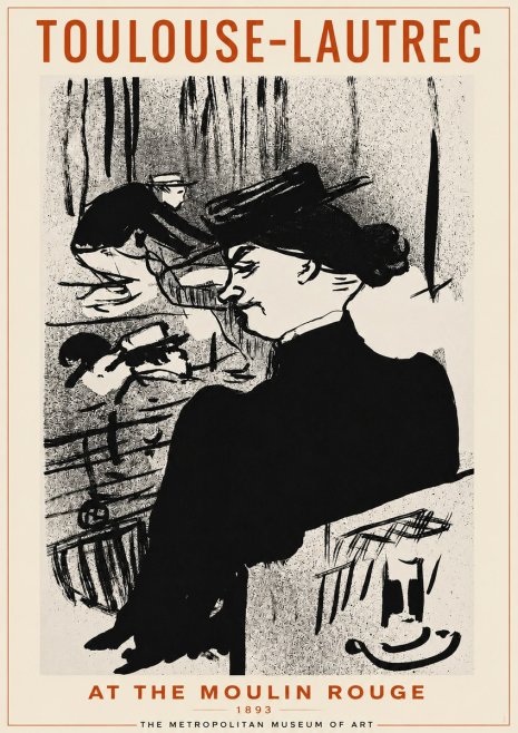 Toulouse-Lautrec At the Moulin Rouge XII No2 - Juliste