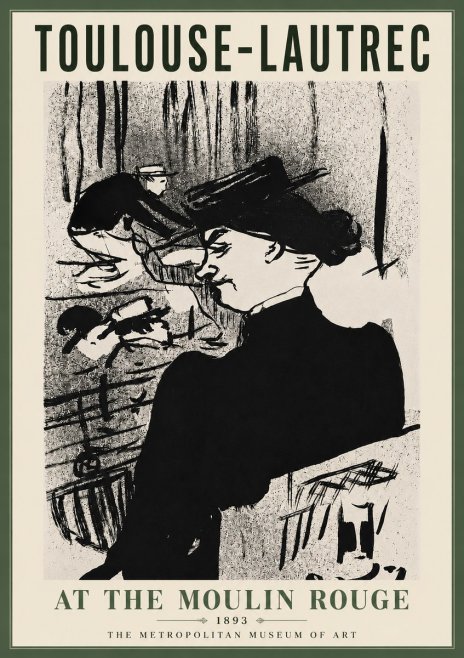 Toulouse-Lautrec At the Moulin Rouge XII No5 - Juliste