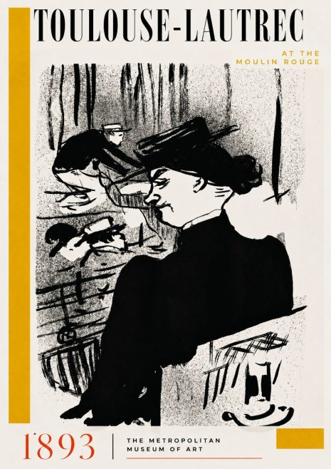 Toulouse-Lautrec At the Moulin Rouge XII No6 - Juliste