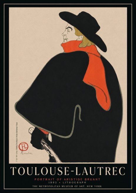 Toulouse-Lautrec Portrait of Aristide Bruant No1 - Juliste