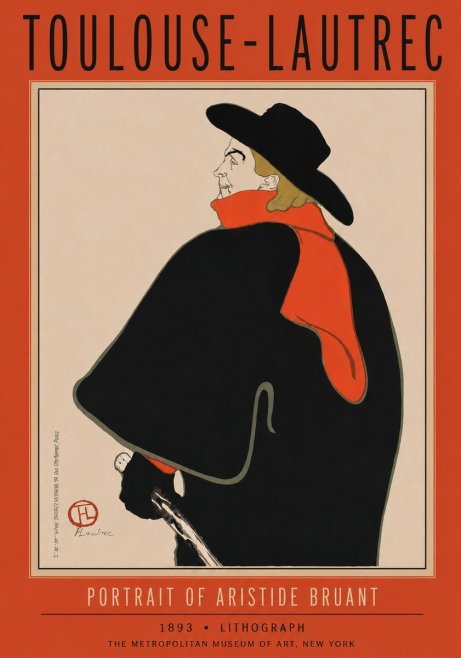 Toulouse-Lautrec Portrait of Aristide Bruant No5 - Juliste