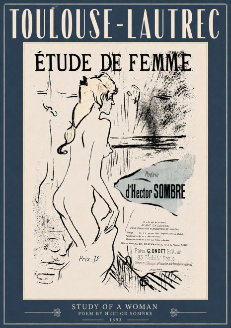 Toulouse-Lautrec Étude De Femme No4 - Juliste