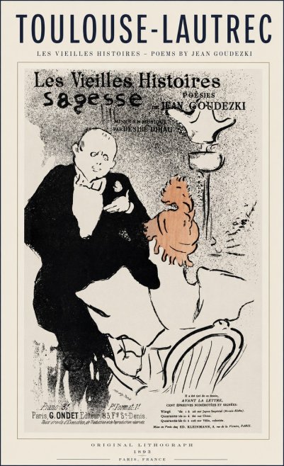 Toulouse-Lautrec Les Vieilles Histoires - Poésies Sagesse Jean Goudezki No1 - Juliste