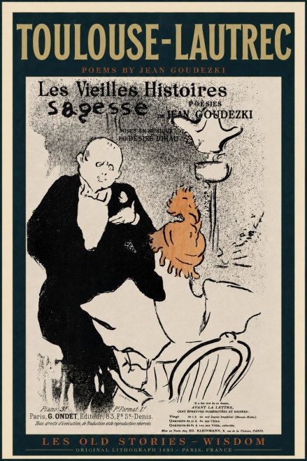 Toulouse-Lautrec Les Vieilles Histoires - Poésies Sagesse Jean Goudezki No6 - Juliste