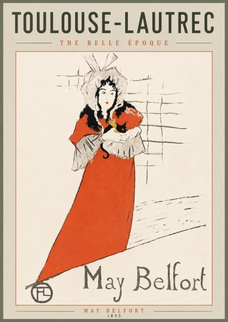 Toulouse-Lautrec May Belfort No4 - Juliste
