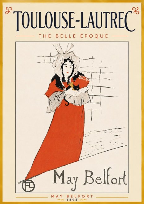 Toulouse-Lautrec May Belfort No5 - Juliste