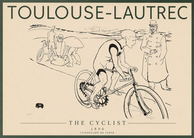 Toulouse-Lautrec The Cyclist No3 - Juliste