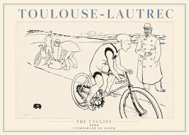 Toulouse-Lautrec The Cyclist No4 - Juliste