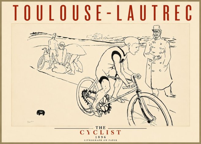 Toulouse-Lautrec The Cyclist No5 - Juliste