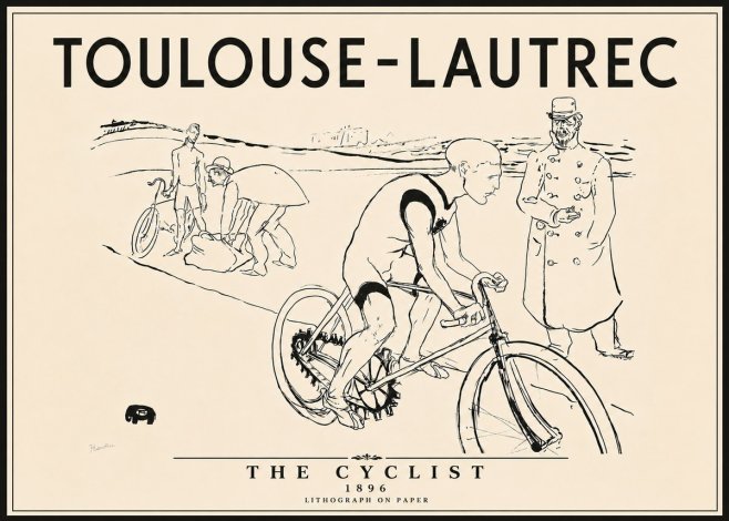 Toulouse-Lautrec The Cyclist No6 - Juliste