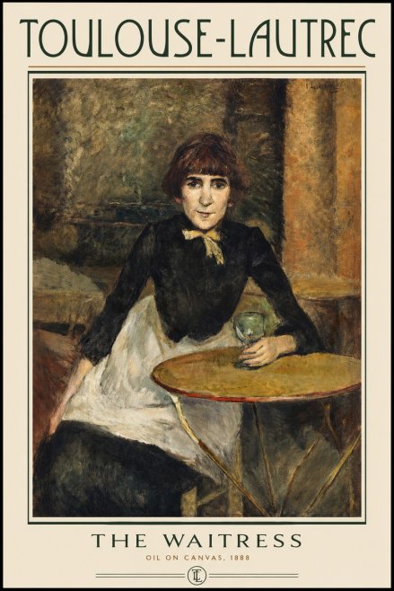 Toulouse-Lautrec The Waitress No2 - Juliste
