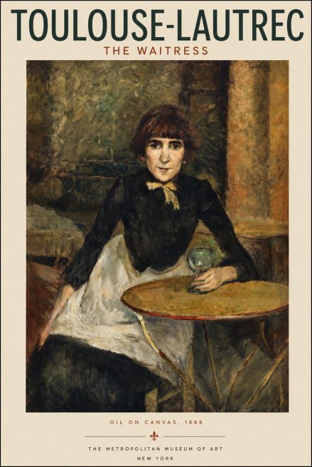 Toulouse-Lautrec The Waitress No3 - Juliste