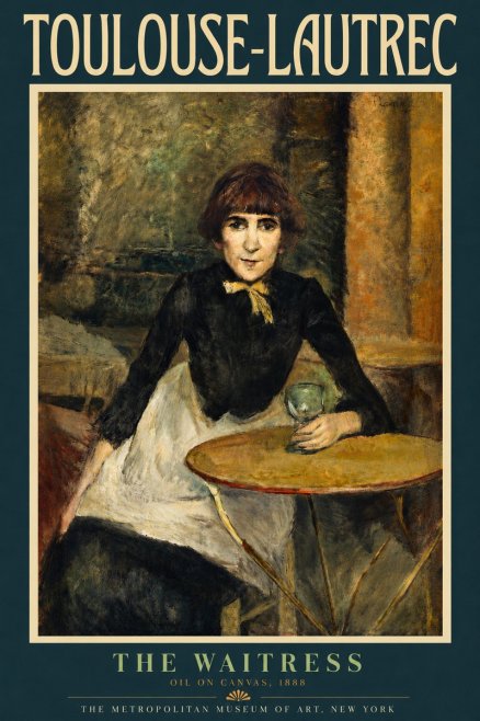 Toulouse-Lautrec The Waitress No4 - Juliste