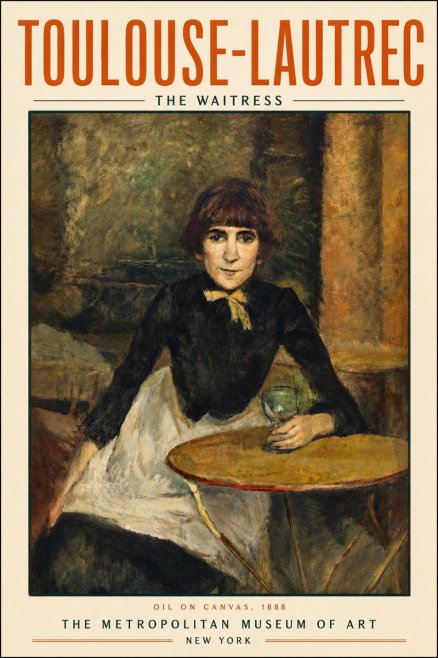Toulouse-Lautrec The Waitress No6 - Juliste