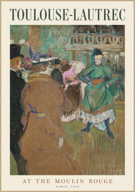 Toulouse-Lautrec At the Moulin Rouge XIII No1 - Juliste
