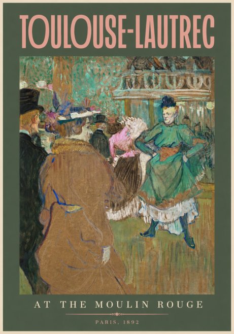 Toulouse-Lautrec At the Moulin Rouge XIII No2 - Juliste
