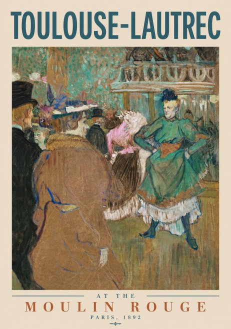 Toulouse-Lautrec At the Moulin Rouge XIII No4 - Juliste