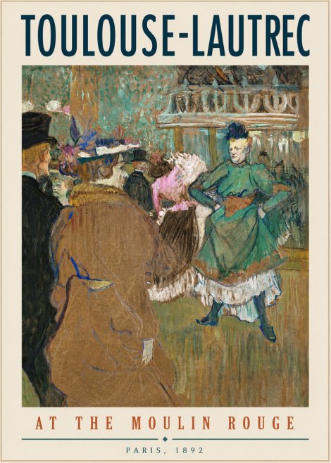 Toulouse-Lautrec At the Moulin Rouge XIII No5 - Juliste