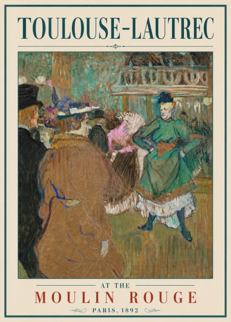 Toulouse-Lautrec At the Moulin Rouge XIII No6 - Juliste