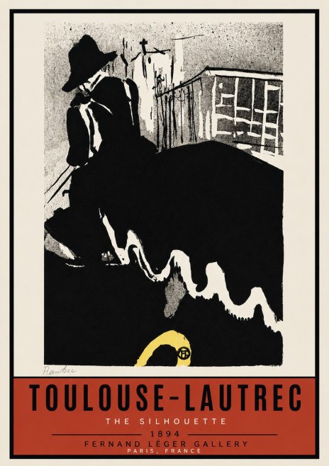 Toulouse-Lautrec The Silhouette No3 - Juliste