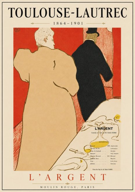 Toulouse-Lautrec L'argent No3 - Juliste