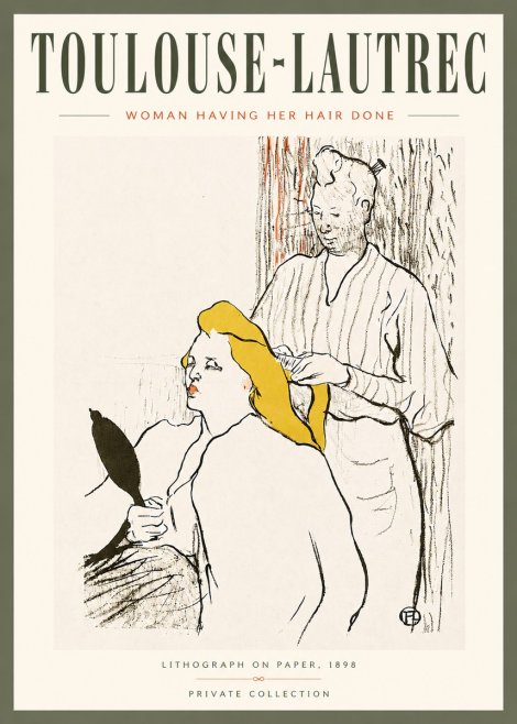 Toulouse-Lautrec Woman Having Her Hair Done No5 - Juliste