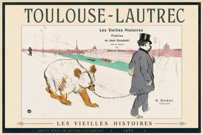 Toulouse-Lautrec Les Vieilles Histoires I No3 - Juliste