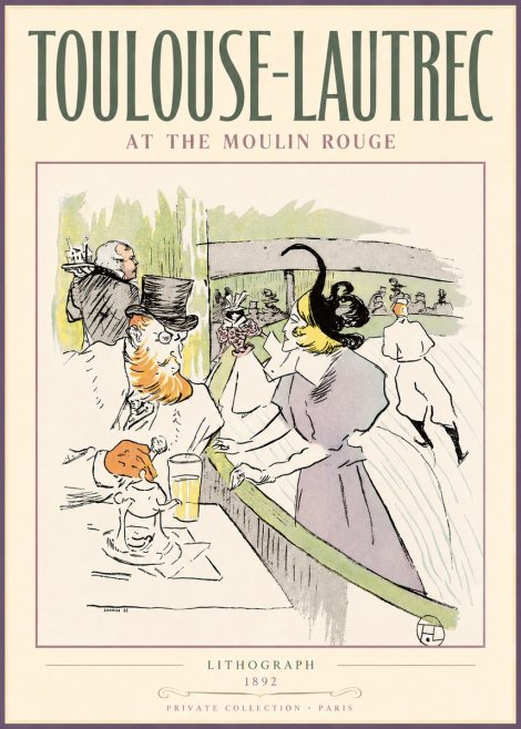Toulouse-Lautrec At the Moulin Rouge XV No3 - Juliste