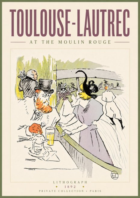 Toulouse-Lautrec At the Moulin Rouge XV No6 - Juliste