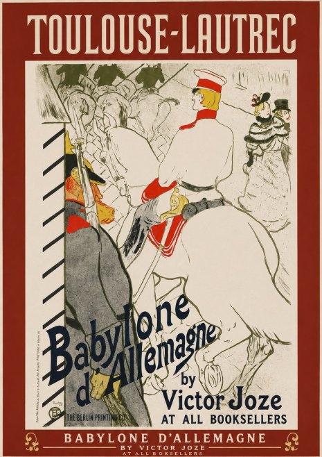 Toulouse-Lautrec Babylone D'allemagne No2 - Juliste