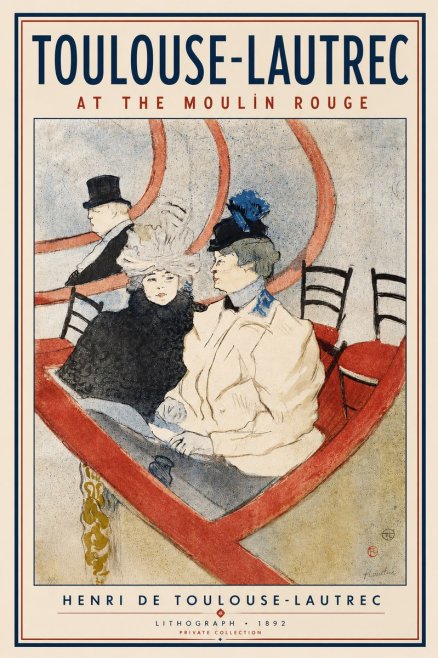 Toulouse-Lautrec At the Moulin Rouge XVI No3 - Juliste