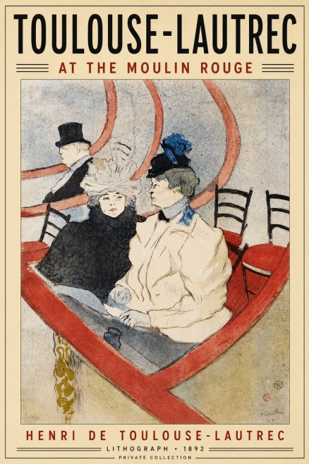 Toulouse-Lautrec At the Moulin Rouge XVI No4 - Juliste