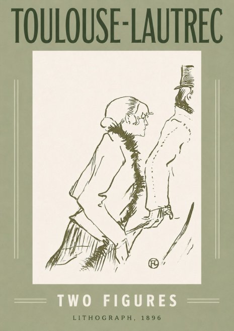 Toulouse-Lautrec Two Figures No2 - Juliste
