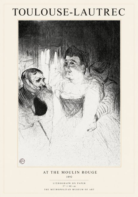 Toulouse-Lautrec At the Moulin Rouge XVII No1 - Juliste