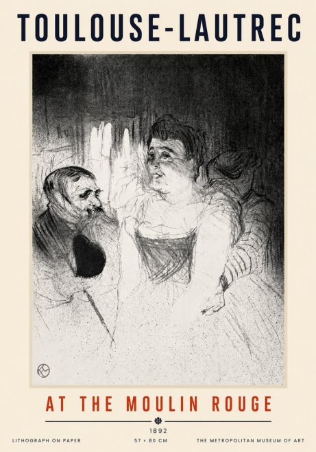 Toulouse-Lautrec At the Moulin Rouge XVII No3 - Juliste