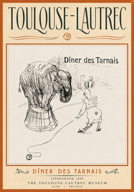 Toulouse-Lautrec Dîner Des Tarnais No4 - Juliste