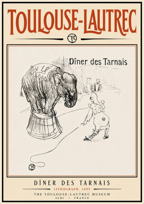 Toulouse-Lautrec Dîner Des Tarnais No6 - Juliste