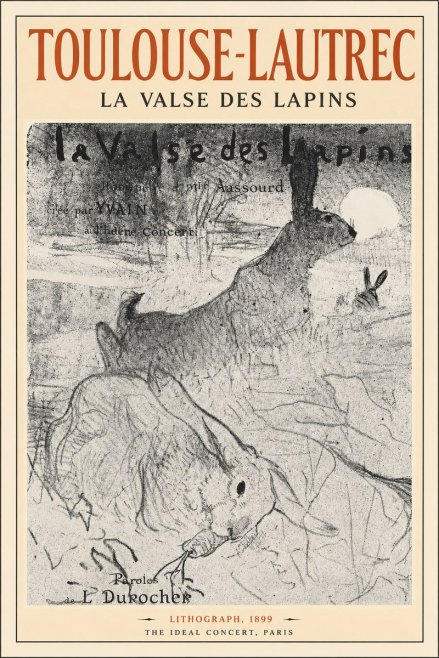 Toulouse-Lautrec La Valse Des Lapins No2 - Juliste