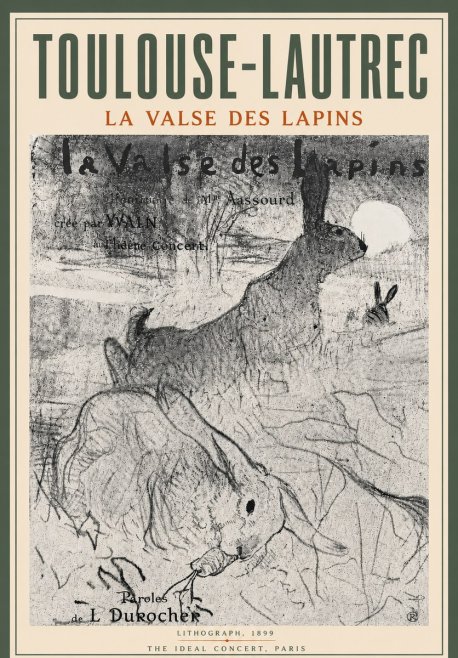 Toulouse-Lautrec La Valse Des Lapins No6 - Juliste