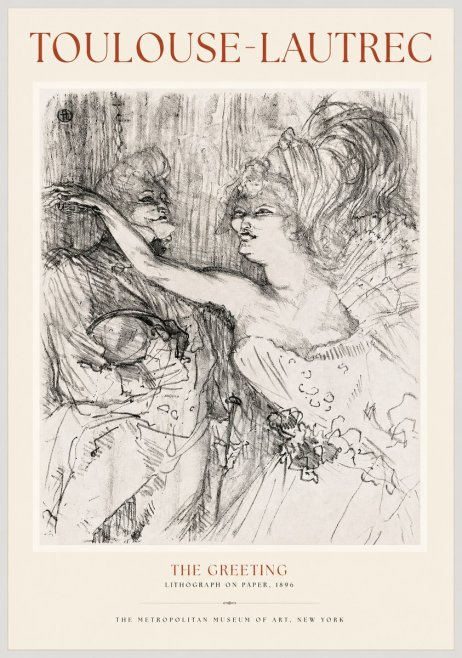 Toulouse-Lautrec The Greeting No1 - Juliste