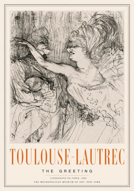Toulouse-Lautrec The Greeting No6 - Juliste