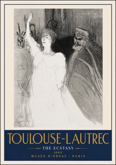 Toulouse-Lautrec The Ecstasy No4 - Juliste