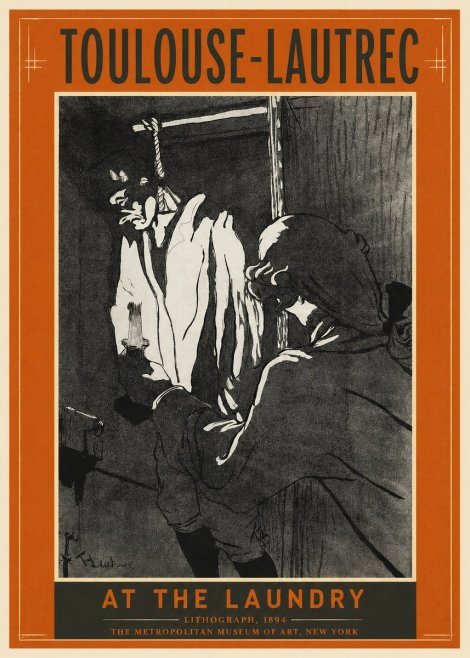 Toulouse-Lautrec At the Laundry No2 - Juliste