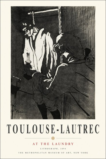 Toulouse-Lautrec At the Laundry No3 - Juliste