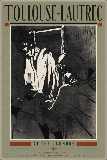Toulouse-Lautrec At the Laundry No5 - Juliste