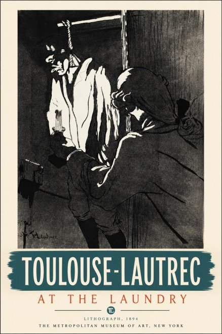 Toulouse-Lautrec At the Laundry No6 - Juliste